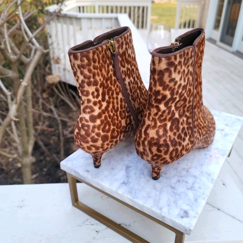 New! J Crew Fiona Kitten-heel Ankle Boots Calf Hair - Picture 6 of 6
